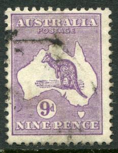 AUSTRALIA #50a FVF Used Issue - KANGAROO AND MAP - S7880