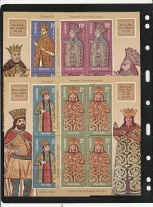 ROMANIA 2021 STAMPS QUEENS ROYAL SHEETS MNH POST VOIEVOZI