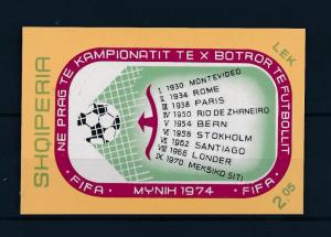 [46472] Albania 1973 Sports World Cup Soccer Football Germany MNH Sheet