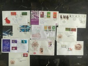 Stunning Lot Of 10 Hong Kong First Day Covers FDC Lunar New Year Tung Wah