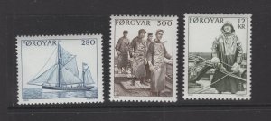 Faroe Islands  #112-14  (1984 Fisherman set) VFMNH  CV $5.35