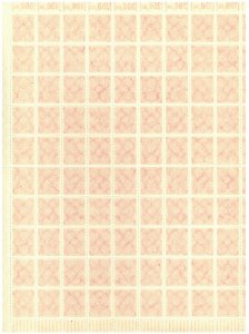 Deutsche Reich 1922 ☀ 5m Mark full sheet MiNr. 227, S/S (10x10) ☀ MNH(**)