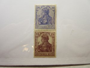 GERMANY Zusammendrucke Michel: S10, MINT LIGHTLY HINGED Lot32 Cat €9