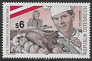 Austria - # 1703 - Chef & Waitress - MNH