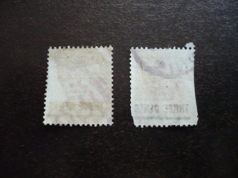 Stamps - Straits Settlements - Scott# 73-74 - Used Set of 2 Stamps