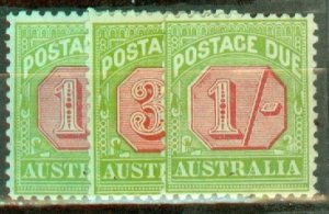 IW: Australia J57-61, 63 mint CV $281.50; scan shows only a few