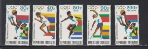 Togo # 814-816, C180-181, C180a, Munich Summer Olympics, Mint NH, 1/2 Cat.