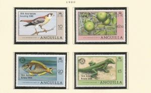 ANGUILLA SCOTT 387-8 AND 389-90 MNH