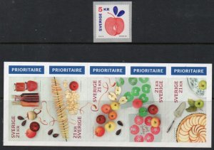 Sweden Sc 2803-2804 2017 Apples stamp set mint NH