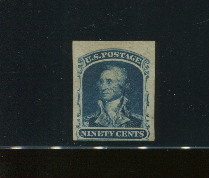 39P5 Washington Imperf Plate Proof on Stamp Paper w/ PF Cert SCV $4500  (39) 