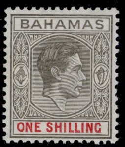 BAHAMAS GVI SG155a, 1s brownish grey & scarlet, LH MINT. Cat £950. BPA CERT