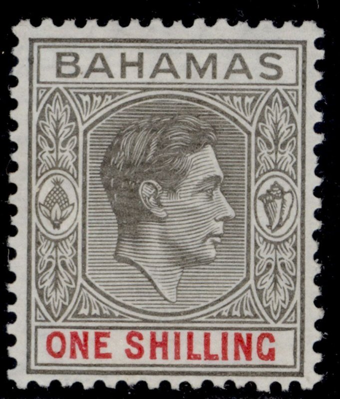 BAHAMAS GVI SG155a, 1s brownish grey & scarlet, LH MINT. Cat £950. BPA CERT