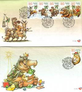 South Africa - 2006 Christmas FDC Set SG 1610-1615