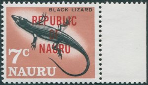 Nauru 1968 7c Black Lizard SG85 MNH