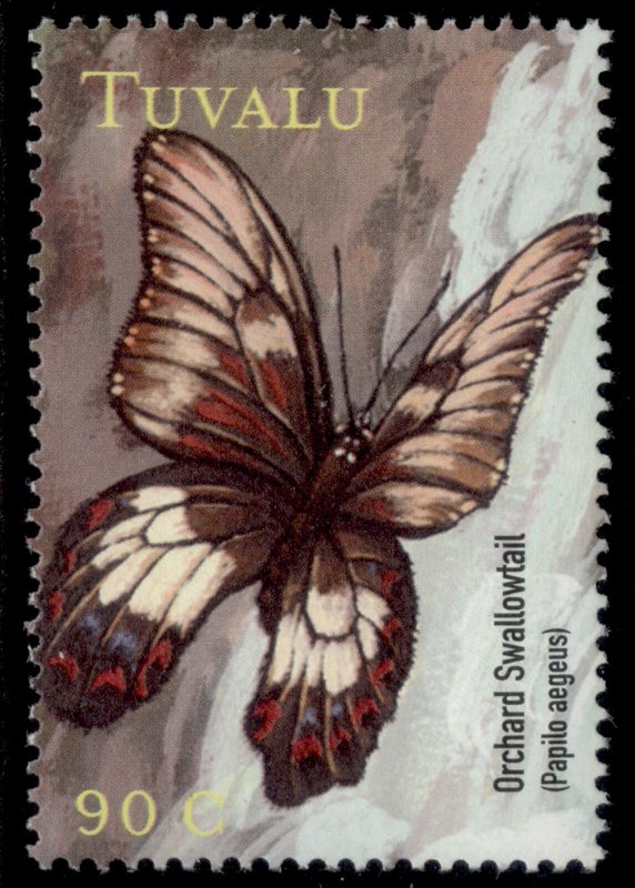 TUVALU QEII SG922, 90c 2000 south pacific butterflies, NH MINT. 