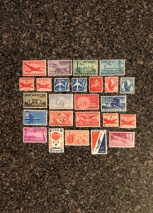 C32 to C56 US Airmails, MNH, full set of 25