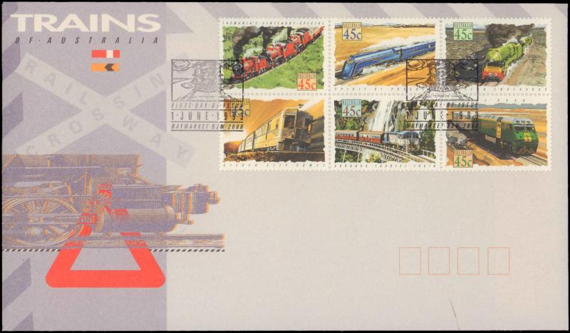 Austria, Worldwide First Day Cover, Trains