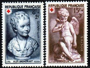 France   B255-6 MNH  - Red Cross