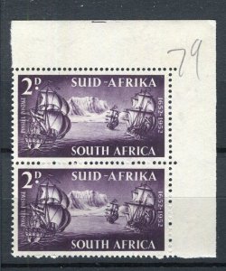 SOUTH AFRICA; 1952 early Landing Anniv. issue MINT MNH 2d. CORNER PAIR