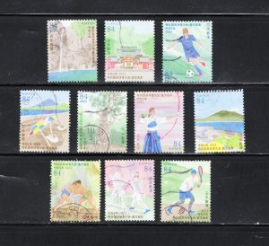 Japan 2023 Sc#4688a-j 2023 National Athletic Meet, Kagoshima Used
