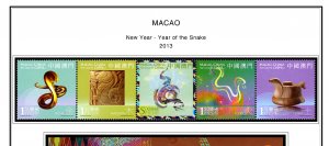 COLOR PRINTED MACAO 2011-2020 STAMP ALBUM  PAGES (122 illustrated pages)