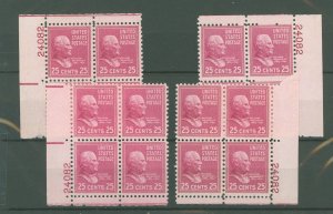 United States #829 Mint (NH) Plate Block