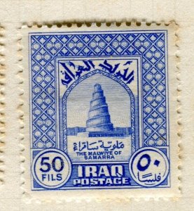 IRAQ; 1941-47 early Pictorial issue fine Mint hinged 50f.