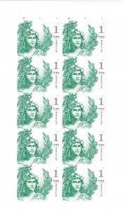 USPS Statue of Freedom Head (Sheet of 10) $1 Postage Stamps 2018 Scott #5295