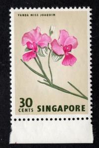 $Singapore Sc#65a M/NH/VF, tagging omitted, gum skip, Cv. $150