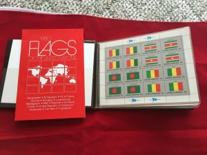 UN 1980, 1981, 1982 Flag Series sheets Lot of 3 in Folio with books