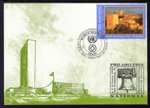 UN New York 784 U/A FDC on Postcard