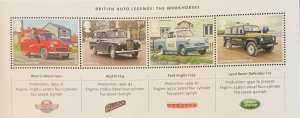 GREAT BRITAIN MINIATURE SHEET 2013 BRITISH AUTO LEGENDS SGMS3518 MNH