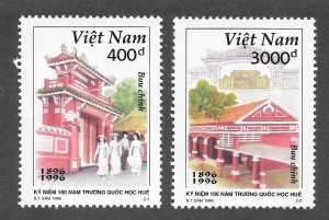 Viet Nam, Dem Rep Scott 2723-24 MNHOG - 1996 Hue School Centenary - SCV $0.90