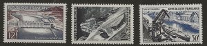 France 807-09  1956  set 3  fvf  mint  hnged