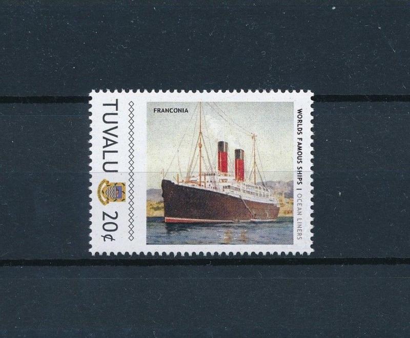 [81226] Tuvalu 2011 Ships Boats Franconia Ocean Liners Cunard Line MNH