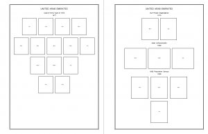 PRINTED UNITED ARAB EMIRATES [U.A.E.] 1972-2010 STAMP ALBUM PAGES (142 pages)