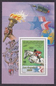 1983 Libya 1169/B69 1984 Olympic Games in Los Angeles,Satellite
