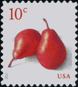 2017 10c Red Pears (genus Pyrus) Fruit Scott 5178 Mint F/VF NH