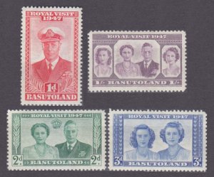 1947 Basutoland 35-38 King George VI / The Royal Family