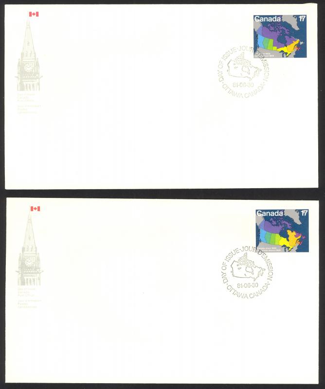 Canada Sc# 890-893 FDC Set/4 (singles) 1981 06.30 Canada Day