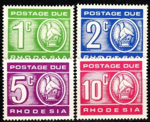 Rhodesia #J15-17, J19 MNH CV $5.30 (X595)