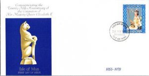 Isle of Man, Worldwide First Day Cover, Royalty