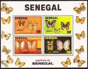 Senegal Butterflies MS 1982 MNH SG#MS747 MI#Block 41