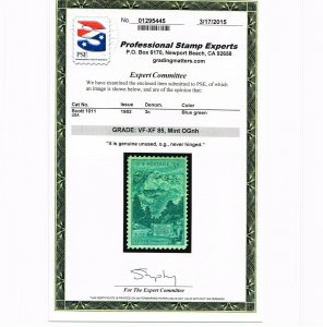 EXCEPTIONAL GENUINE SCOTT #1011 MINT PRISTINE OG NH PSE CERT GRADED XF-90 #10273