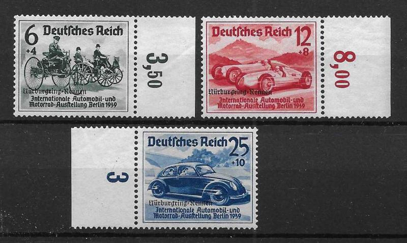 Germany B141-3 1939 Auto Races set MNH