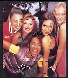 ABKHAZIA - 1997 - Spice Girls - Perf Souv Sheet - M. N.H. - Private Issue