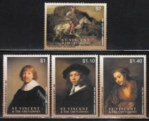 St. Vincent Grenadines #3102-05 ~ Set of 4 ~ Artist, Art ~ Mint, NH (2003)