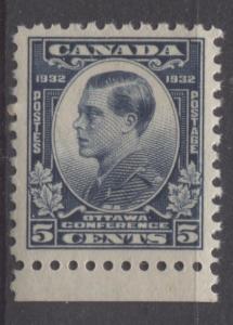 Canada #193 5c Steel Blue 1932 Ottawa Conference Yellowish Cream Gum VF-75 NH