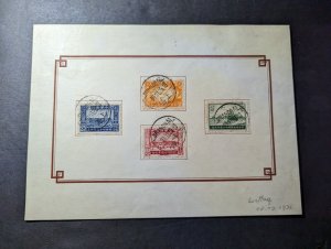 1925 China Souvenir Stamp Set Postcard First Day Cover FDC Shanghai