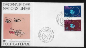 UN Geneva 90-91 Decade for Women Geneva Cachet FDC First Day Cover